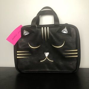 Betsey Johnson cosmetic weekender Black cat